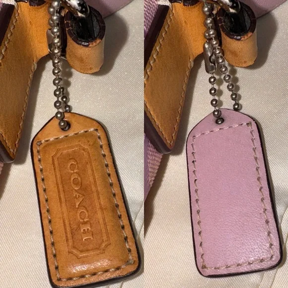 Coach Pink and Tan Crossbody Bag - Picture 5 of 16